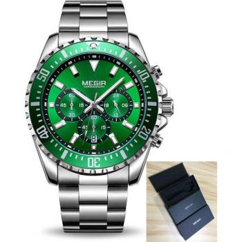 MEGIR Stainless Steel Men's Luxury Watch