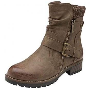 Bottes Lotus Mi-Mollets Zippées Nature EU 38
