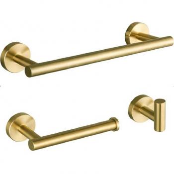 Accesorios de Baño 3 Unidades: Barra, Toallero y Papel Tisú