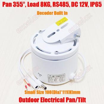 8KG Load Mini IP65 Outdoor Pan Tilt Scanner Camera