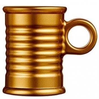 Taza de Vidrio Templado Conserve Moi Dorada 9cl