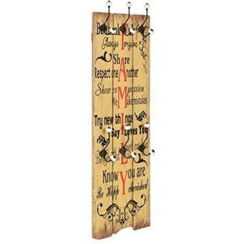 VidaXL Struttura appendiabiti con 6 ganci, 120 x 40 cm FAMILY