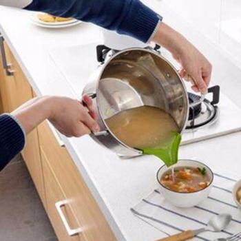 Outil de cuisine anti‑verser en silicone
