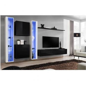 Ensemble meuble TV mural SWITCH XVI