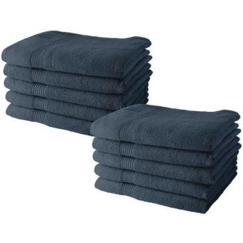 Set di asciugamani TODAY Grigio 10 Pezzi 70 x 130 cm