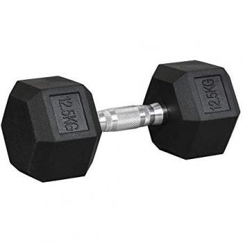 2er-Set Gummi-Hantel 4 KG Fitness Hantel Kurzhantel für Trainingsraum Büro sechseckige Form Metall G