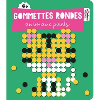 Gommettes rondes Animaux pixels