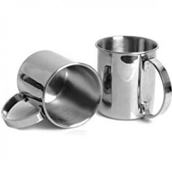 ECHTWERK Gläser-Set, Edelstahl, 1000 ml, bruchsicher