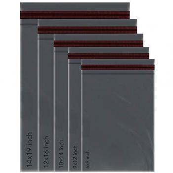 Mixed Size Grey Poly Postal Envelopes – 50 Pack