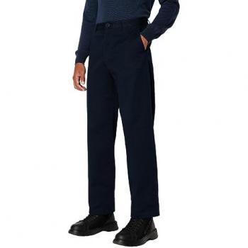 Men's Armani Exchange Classic Round-Neck Navy Blue Knitted Pullover Size 2XL