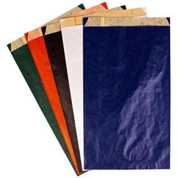 Pochettes plates kraft rouge 43cm x 24cm x 7cm