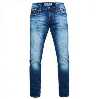 Contrastnaad TOYAMA Regular Fit Jeansbroek
