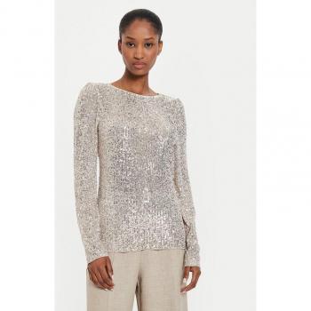 Ilex Silberfarbene Bluse Slim Fit von Bruuns Bazaar