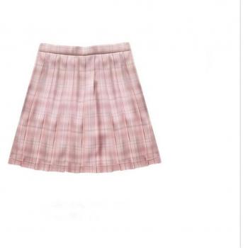 JK School Uniform Pink Pleated Skirt