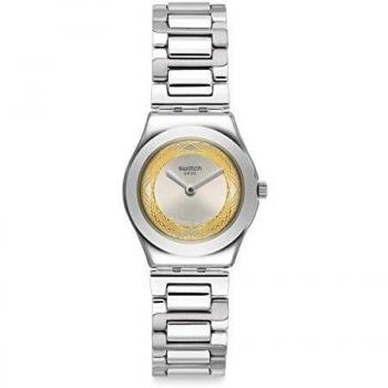 Ladies Swatch Golden Ring Timepiece