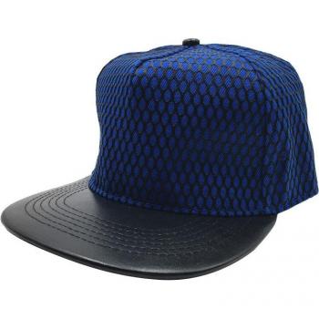 Casquette Hip Hop en cuir PU avec visière plate