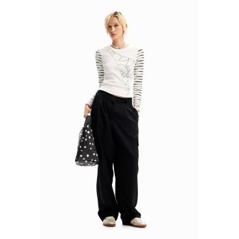 Bianco XS Maglietta Desigual con Fiori