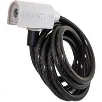 Candado antirrobo espiral 10mm 150cm blanco