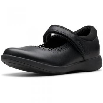 Clarks Black Standard Fit Mädchen Etch Pure Schulschuhe UK 2,5 EU 35 F