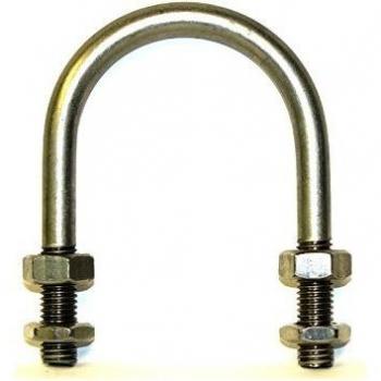 Single‑Piece M16 U‑Bolt (65 mm) T316 SS, 89 mm ID, 142 mm IH