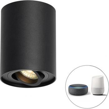 Spot de plafond intelligent noir orientable avec Wifi GU10