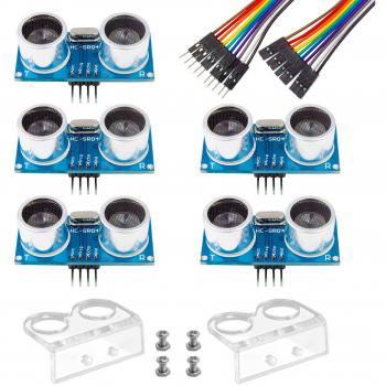 Sensore ultrasonico Smraza da 5 pezzi per progetti di robotica
