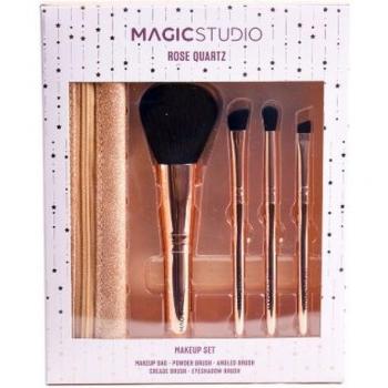 Magic Studio Rose Quartz Beauty Brush Set 5 pcs