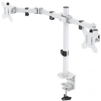Support de table pour moniteur DELTACO GAM-040-W, inclinable et pivotant