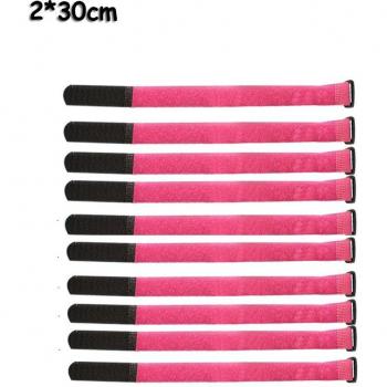 Lot de 10 sangles de fixation réutilisables en nylon, 20x500mm