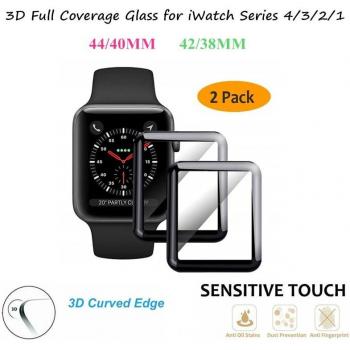 Película de vidrio templado 3D para Apple Watch 44MM y 40MM
