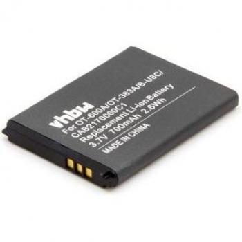 Vhbw Batterie lithium-ion Alcatel CAB2170000C1 B-U8C CAB2170000C2 CAB217000C21 700mAh 3.7V