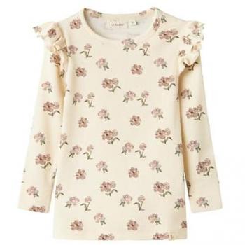 NAME IT Majica 'Gavo' šampanjac / svijetloplava / zelena / tamno crvena – Langarmshirt für Damen