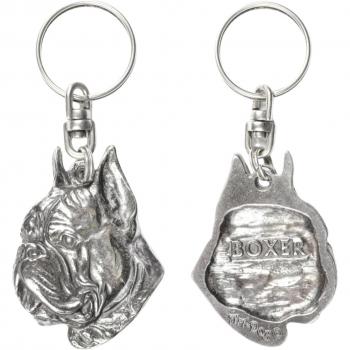 Silver-Plated Boxer Backpack Pendant