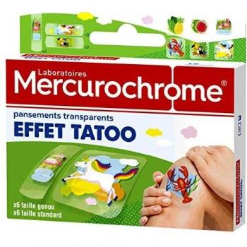 Mercurocromo apósitos efecto tatuaje 12 unidades