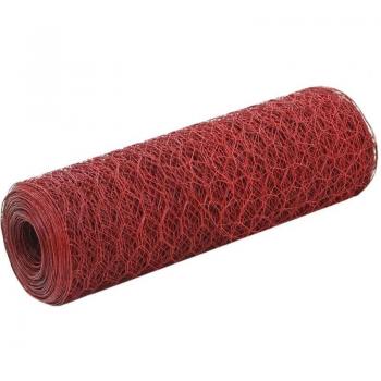 Jinlefu Furniture Limited – Grillage Acier PVC Rouge 25 × 0,5 m