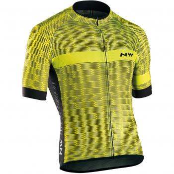 Northwave Blade Air 3 Fahrradtrikot kurz gelb/schwarz 2018: Größe: XXL