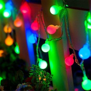 Éclat Ronde LED 3D USB – Sapin de Noël, Jardin