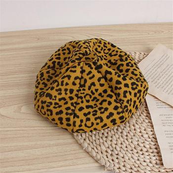 Leopard Print Winter Hat for Little Girls