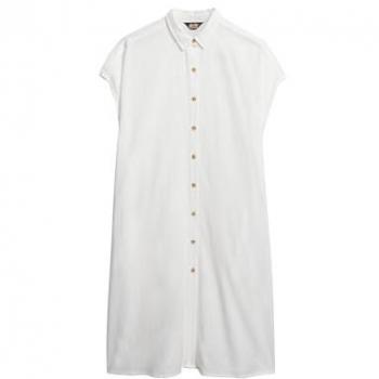 Robe Chemise Superdry Donna Oversized Maniche Corti