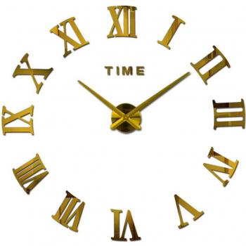 Décor Maison Horloge Quartz 3D Miroir