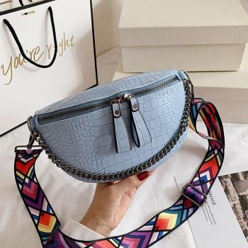 Bandolera de Pecho con Diseño de Bloque de Color para Mujeres