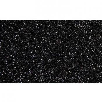 Fama Svart Glittergummi 50 x 70 cm (10-pack)