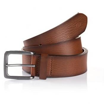 Cintura Tom Tailor Mocca Scott in pelle nera