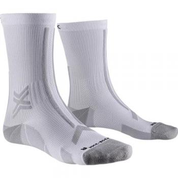 Calze X-Bionic e X-Socks Trail Run Discover Crew grigio-bianco 42-44