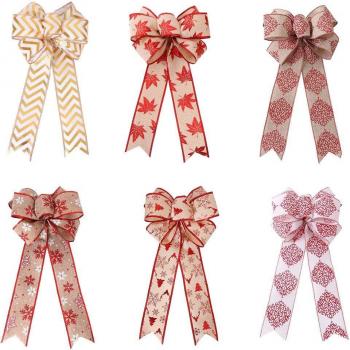 Large Decorative Red Bow for Christmas