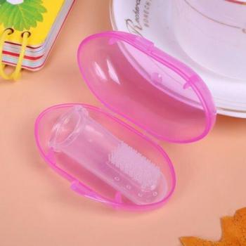 Convenient Portable Baby Toothbrush Set for Newborns and Toddlers