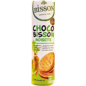 Galletas Rellena de Chocolate con Avellanas Bio 300g Bisson