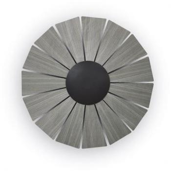 Aplique de pared LED EYE, 14W, 3000K, negro, madera oscura