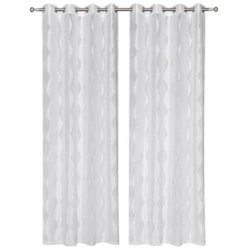 Coppia di Tende Grigio Brillantino 140x280