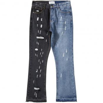 Pantalones Vaqueros Color Block para Hombre